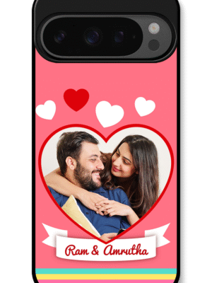 Pixel 9 Pro Couple hug in heart Case