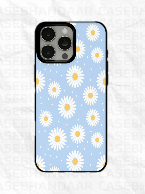 Lily Blue background Floral Metal case (Copy)