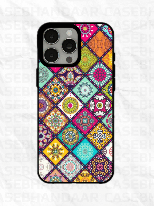 Rangoli art Collage Metal case.
