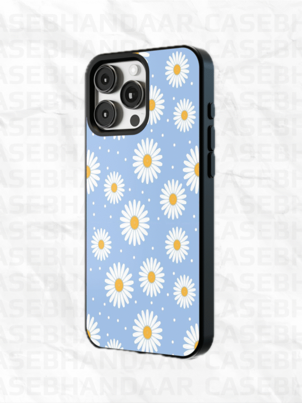 Lily Blue background Floral Metal case (Copy) - Image 2