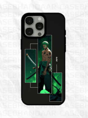 Green Warrior Anime Glass case.