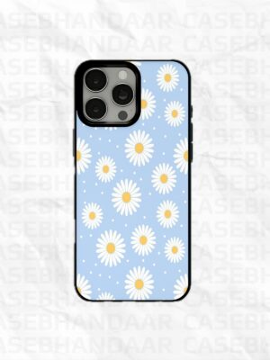 Blue white blossom case iPhone 14, 15, 16 Pro, Pro Max