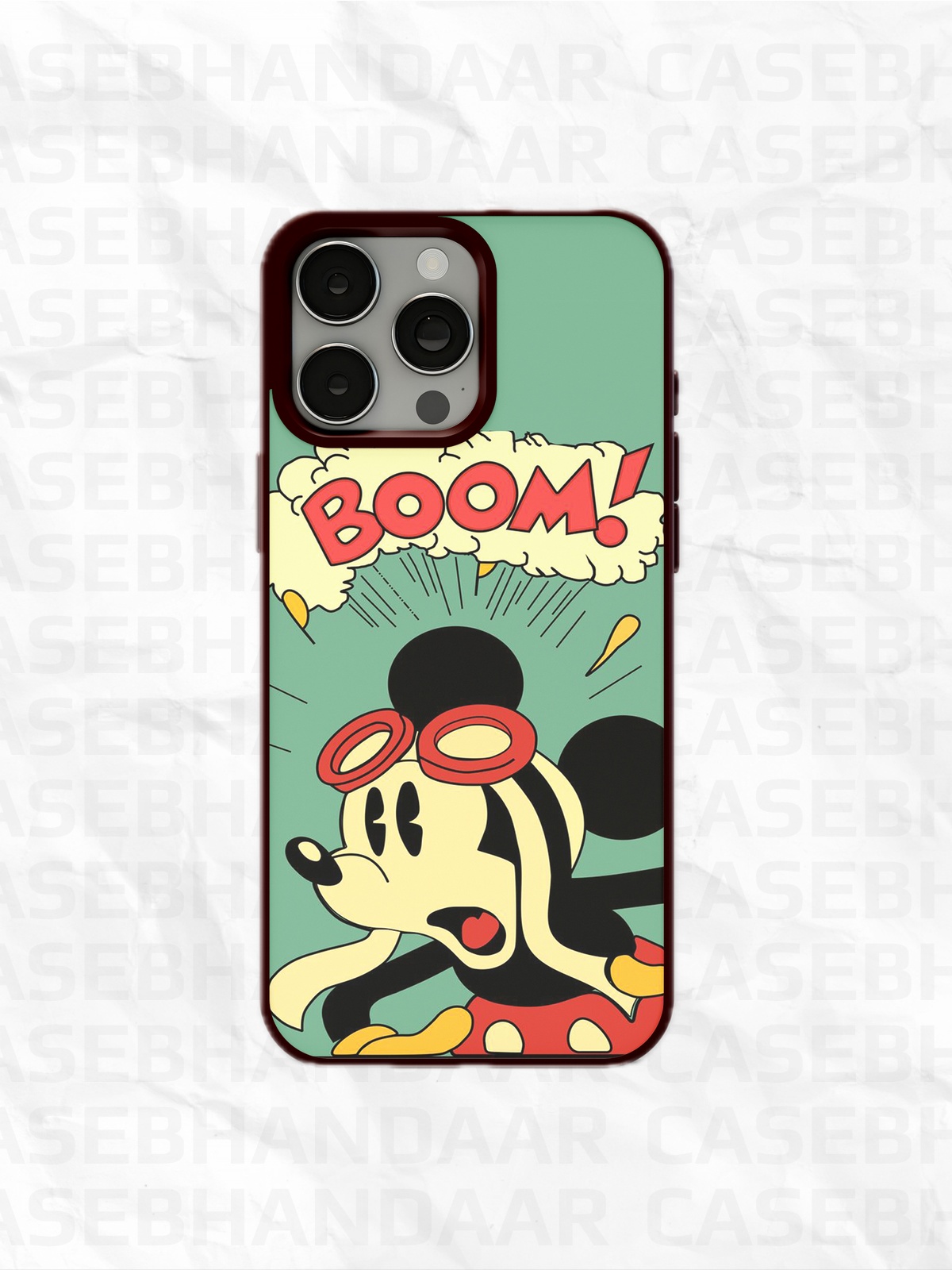 Micky Mouse Case iPhone 14, 15, 16 Pro, Pro Max
